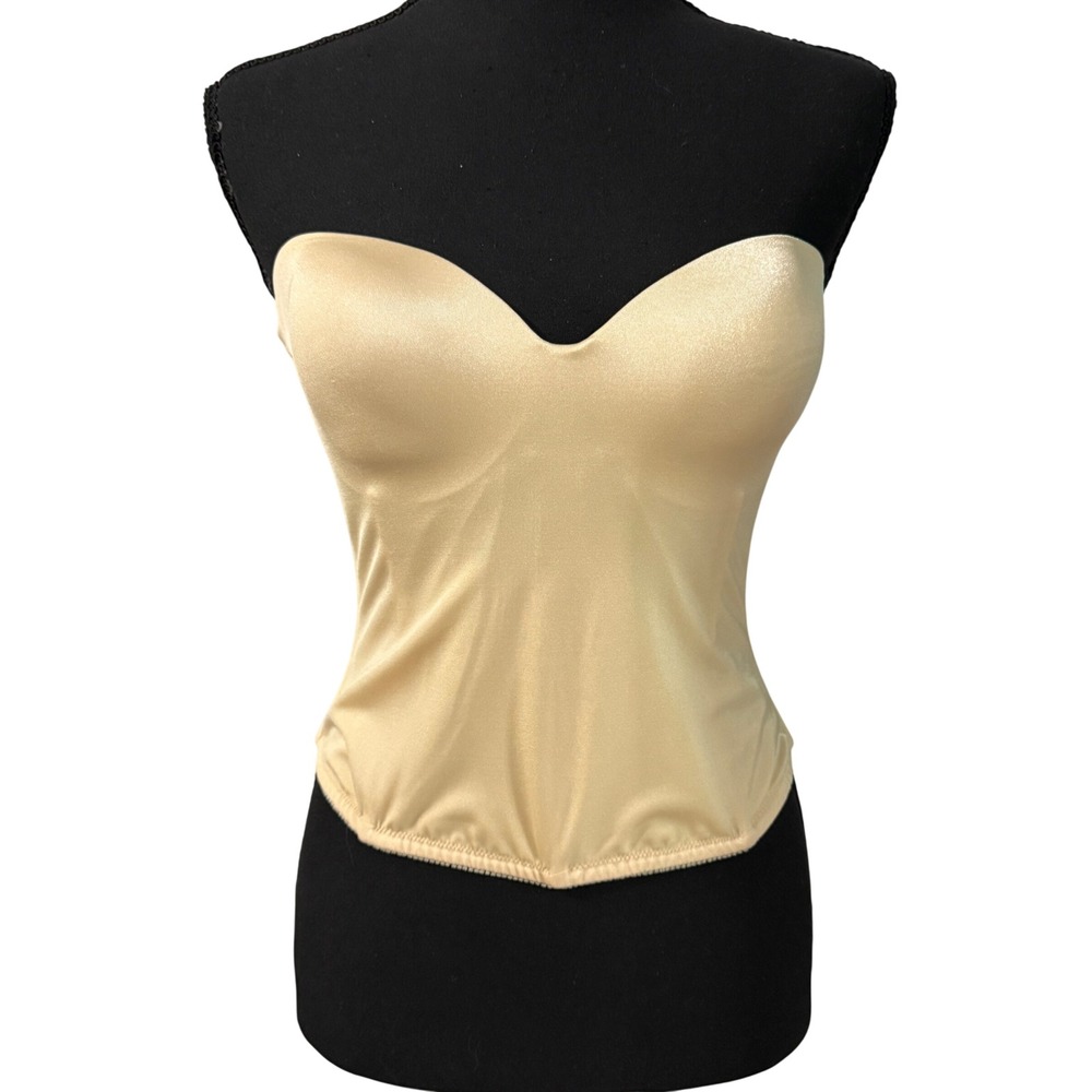 Dominique Ariel Nude Hidden Underwire Longline Strapless Bra 8541 SZ 32D